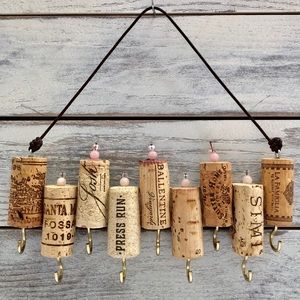 Green Wine Cork Jewelry and Key Organizer